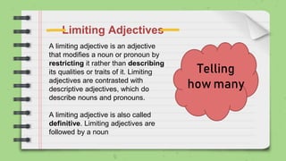 2ND QUARTER limiting adjectives pptx