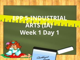 2nd Quarter ARALIN 3 EPP 5-INDUSTRIAL ARTS (IA) Week 2 Day 1.pptx