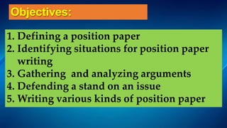 Reading And Writing Position Paper Module 2nd Quarter Writing Position Paper- Final na.pptx