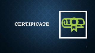 CERTIFICATE
25
 