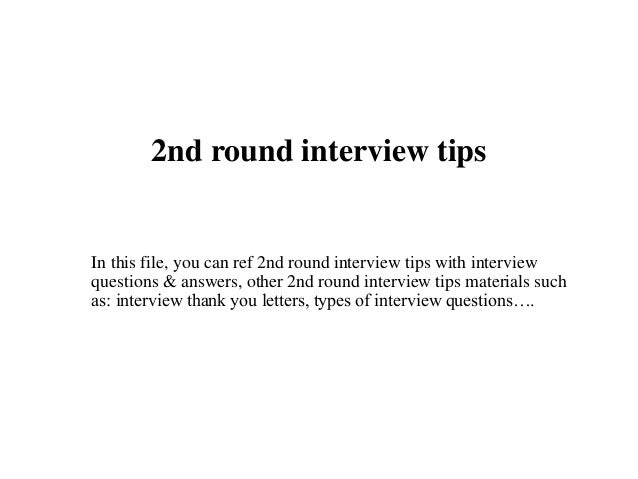 second round interview questions