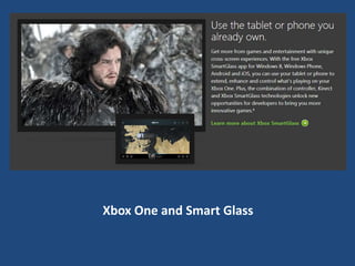 Xbox One and Smart Glass

 