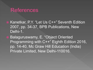 Introduction to C++ Programming | PPTX