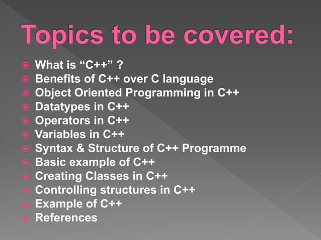 Introduction to C++ Programming | PPTX