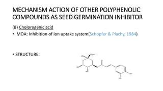 polyphenolic compound as seed germination inhibitor | PPTX