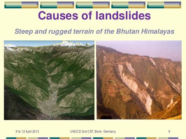 What causes landslides?