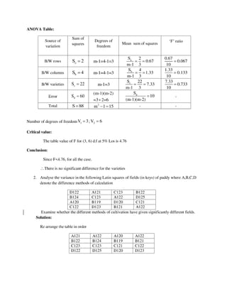 mathes probabality mca syllabus for probability and stats