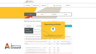 Depositing Articles
 