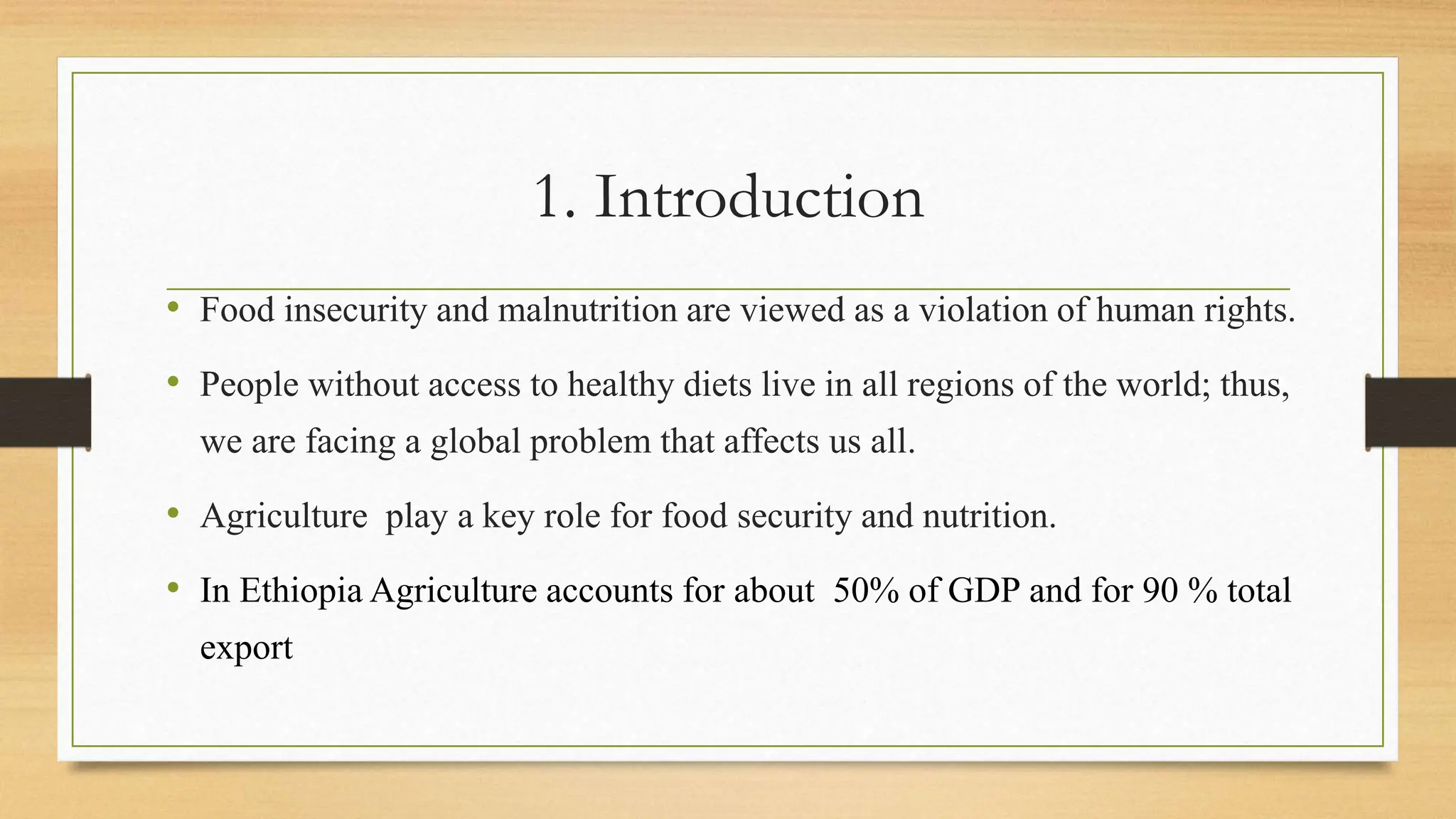 Food Security and Nutrition resilience food system | PPTX
