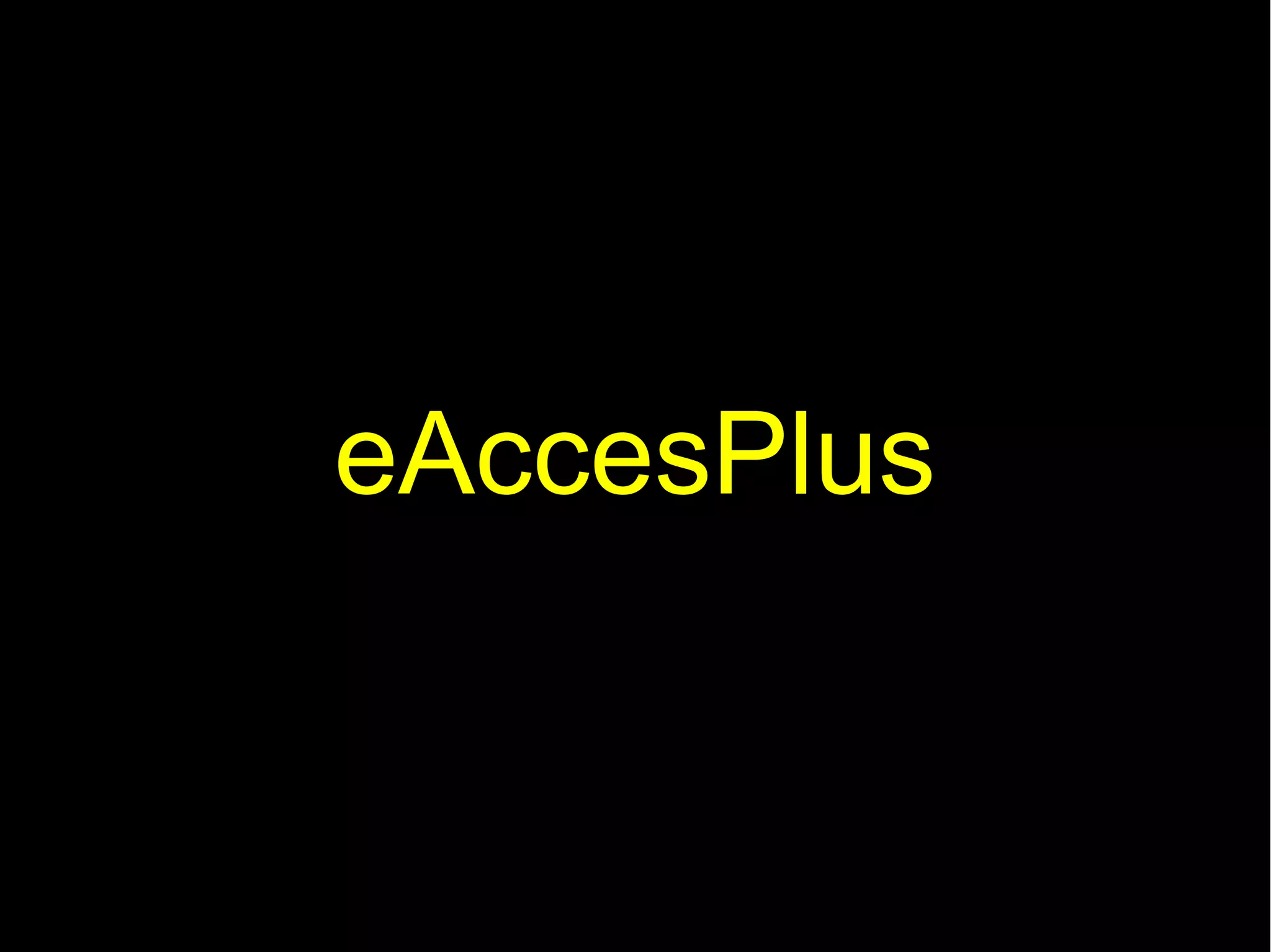 eAccesPlus
 