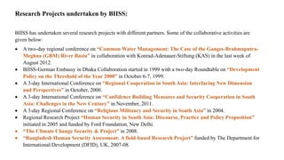Bangladesh Institute of International and Strategic Studies (BIISS) | PPTX