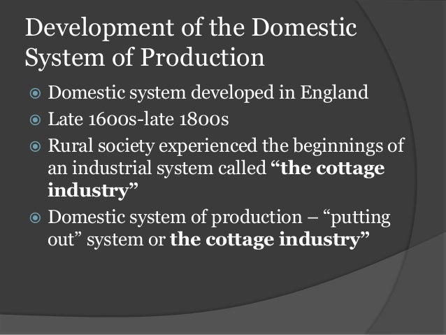 Cottage Industry In Pre Industrial Britain