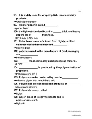 FISHERIES QUESTION BANK (4th sem)