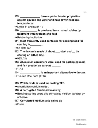 FISHERIES QUESTION BANK (4th sem)