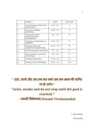 FISHERIES QUESTION BANK (4th sem)