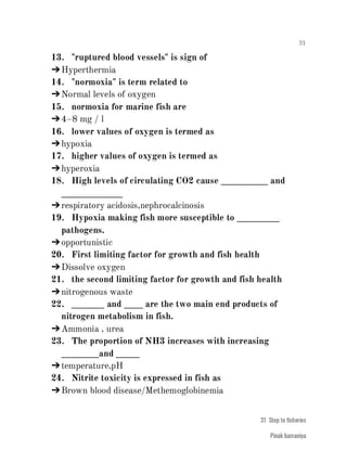 FISHERIES QUESTION BANK (4th sem)