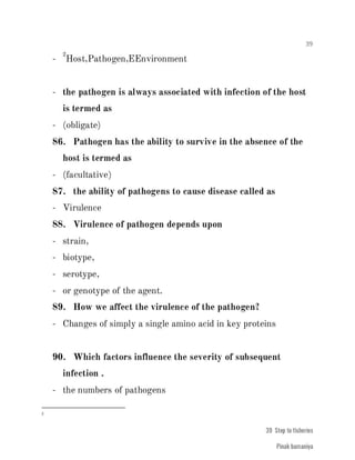 FISHERIES QUESTION BANK (4th sem)