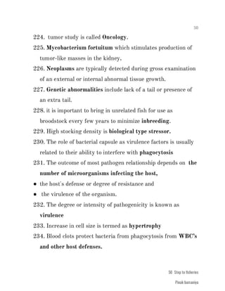 FISHERIES QUESTION BANK (4th sem)