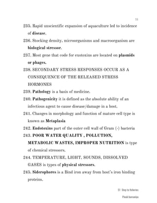 FISHERIES QUESTION BANK (4th sem)