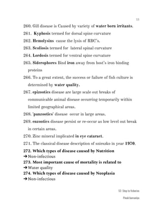 FISHERIES QUESTION BANK (4th sem)