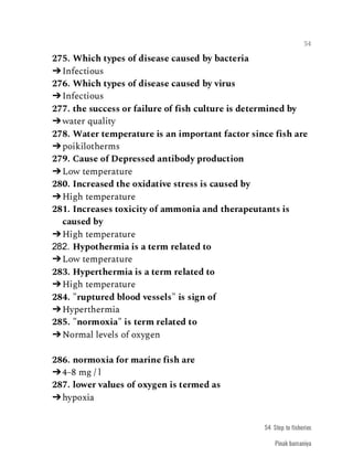 FISHERIES QUESTION BANK (4th sem)