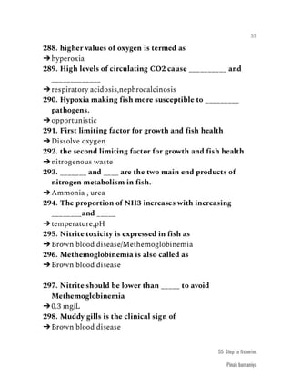 FISHERIES QUESTION BANK (4th sem)
