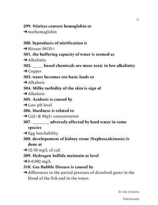 FISHERIES QUESTION BANK (4th sem)