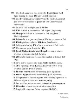 FISHERIES QUESTION BANK (4th sem)