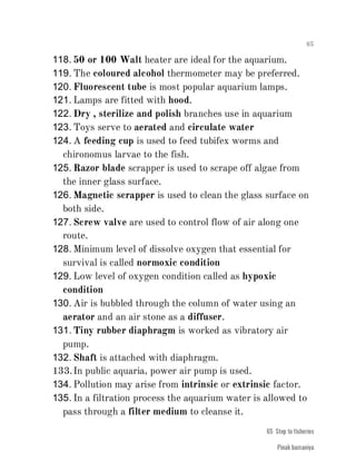 FISHERIES QUESTION BANK (4th sem)