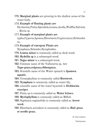 FISHERIES QUESTION BANK (4th sem)