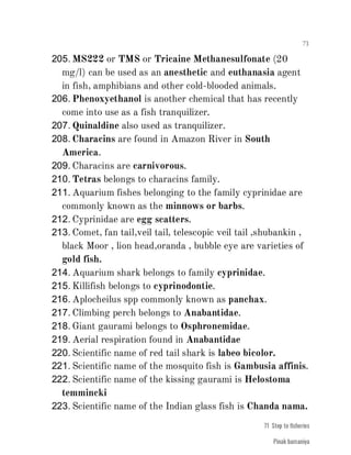 FISHERIES QUESTION BANK (4th sem)