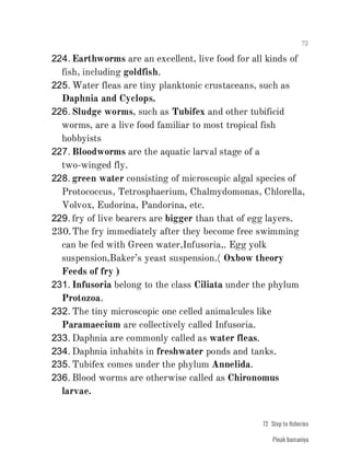 FISHERIES QUESTION BANK (4th sem)