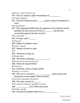 FISHERIES QUESTION BANK (4th sem)