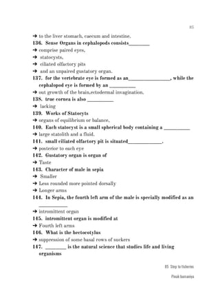 FISHERIES QUESTION BANK (4th sem)
