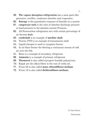 FISHERIES QUESTION BANK (4th sem)