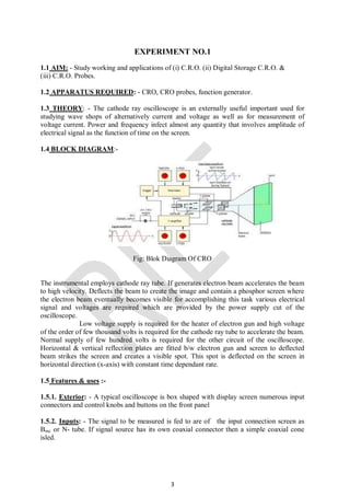 2nd year iv sem emi lab manual | PDF | Physics | Science
