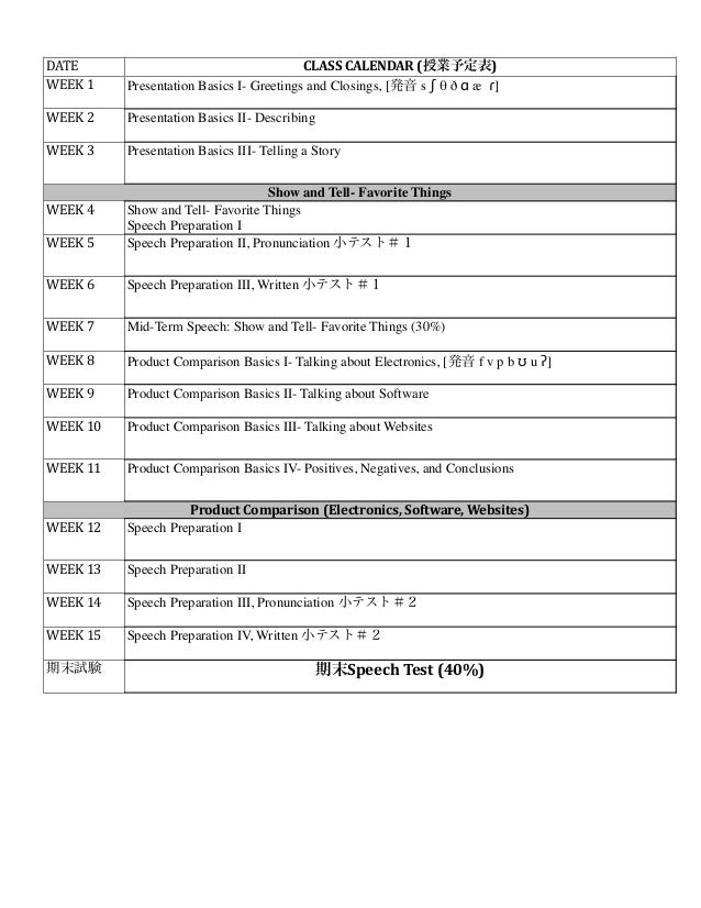 2nd Year S Presentation Syllabus 15