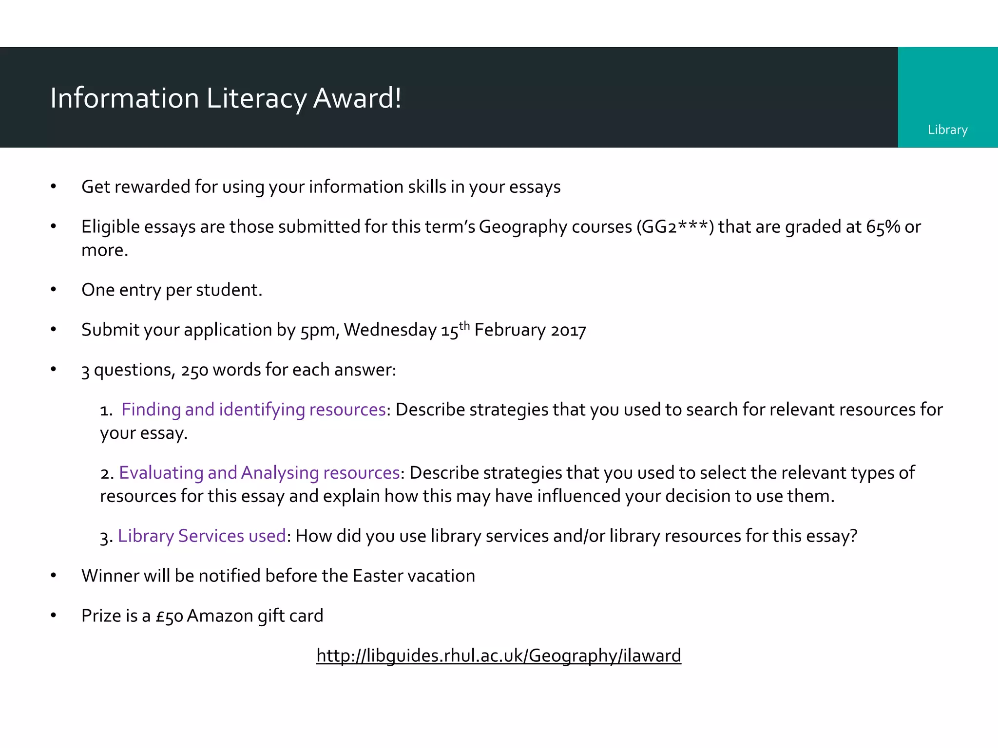 2nd year Geography dissertation lecture | PPTX