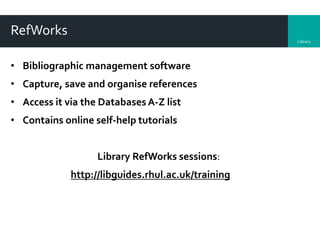 2nd year Geography dissertation lecture | PPTX
