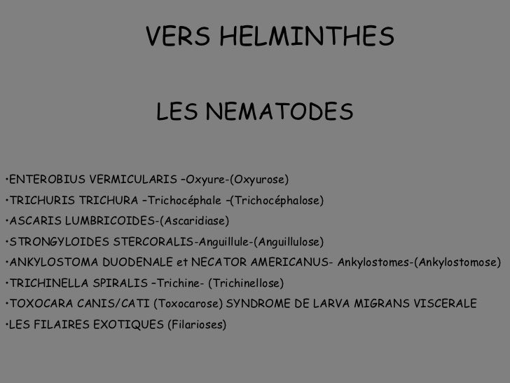 Les parasites chez lenfant les symptômes et le traitement