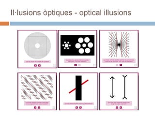 Il·lusions òptiques - optical illusions
 
