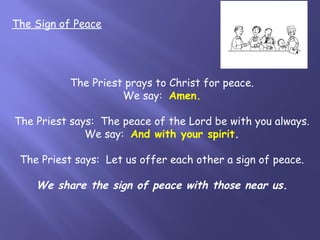 Catholic Mass Flow and Responses with songs | PPT