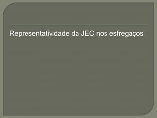 Representatividade da JEC nos esfregaços
 
