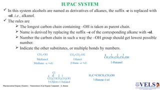 NOMENCLATURE of organic compound pharm D poc | PPTX