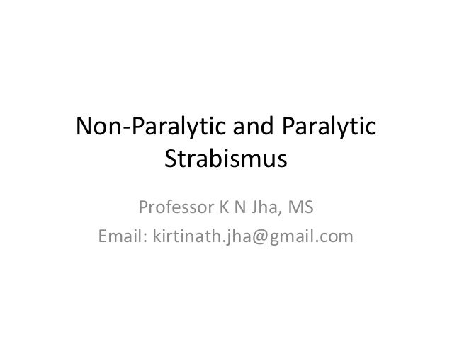 paralytic strabismus