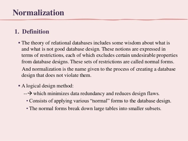 2 Normalization