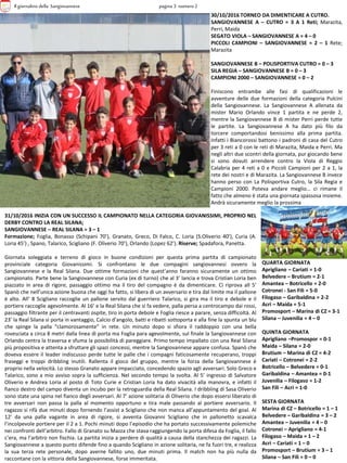 il giornalino della Sangiovannese 2° numero | PPTX