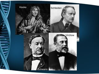 Hooke             Schleiden




                              Virchow




        Schwann
 