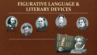 FIGURATIVE LANGUAGE &
LITERARY DEVICES
 