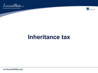 Inheritance tax
 